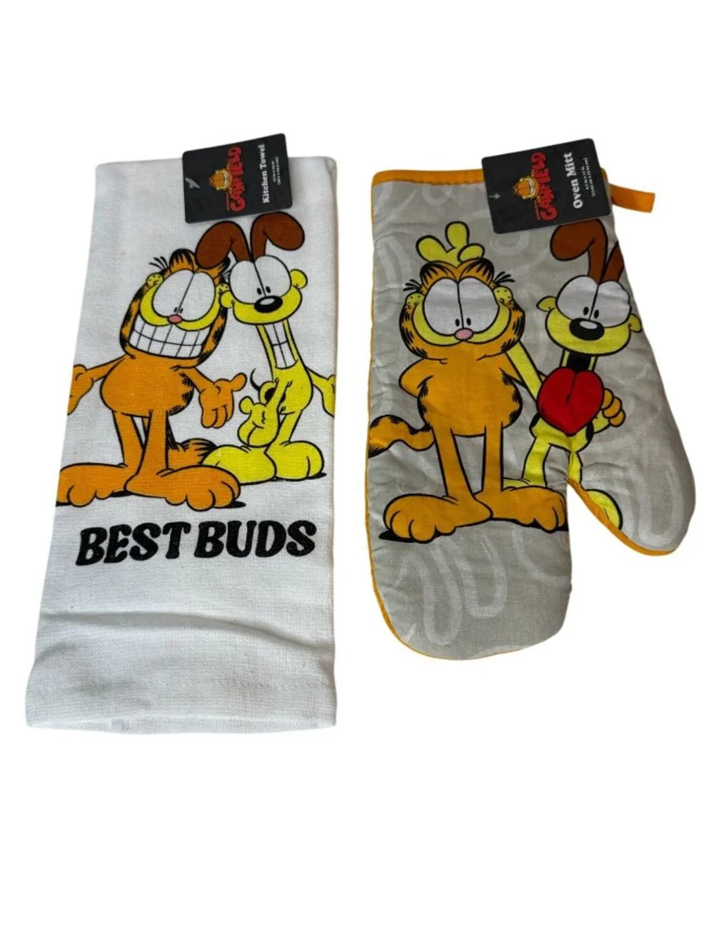 Garfield Odie Best Buds Kitchen Towel Oven Mitt 2 Piece Set